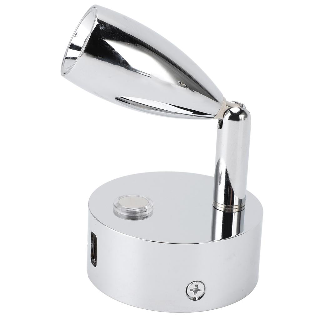 RV Reading Lamp USB Port Matte 3 Color Temperature Dimmable Touch Switch RV Reading Wall Sconce