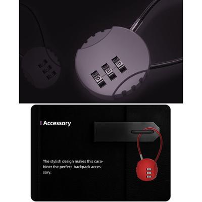 Small Travel Luggage Lock 3 Digit Combination Padlock Small Wire Rope Password Lock for Backpacks Gym School Lockers