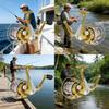 Yumoshi Highperformance Metal Fishing Reel With Steel Shaft And Gear For Deep Sea And Freshwater