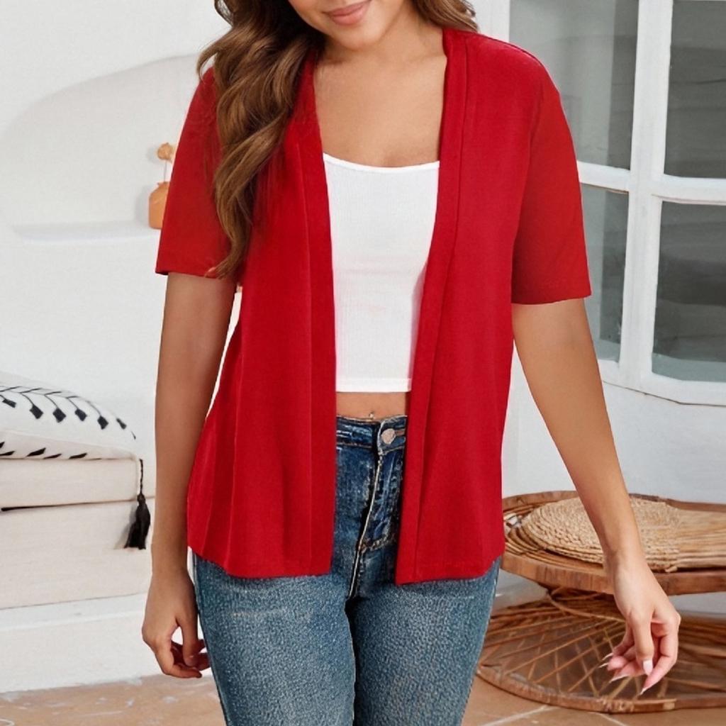 T Shirts For Women Pleated V-Neck Dressy Casual Blouses Printing Short Sleeve Summer Tops Loose Fit