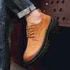 Fashion Genuine Leather Men's Shoes Vintage Classic Gentleman Style Business Office Fashion Party High Quality Thick Soled Men's Shoes