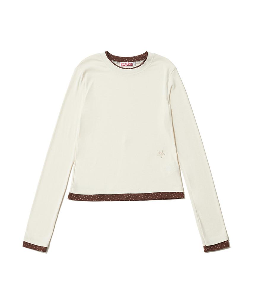 Isjabaibeu Star Layered Long Sleeve - Cream
