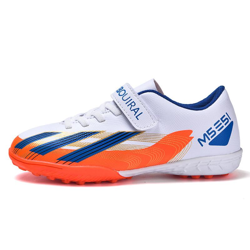 Children'S Football Shoes Boys And Girls Teenagers Tf Broken Nails Artificial Turf Ag Nails Leather Foot Training Shoes Lightweight