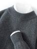 Men's Autumn Thickened Cashmere Round Neck Sweater - Light Business Style
