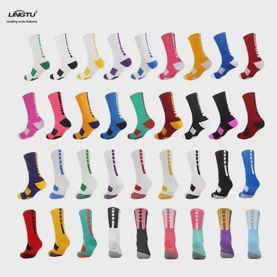 "Men's Autumn & Winter Professional High-Top Basketball Socks - Non-Slip, Breathable, Mid-Tube Sports Socks"