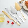 Large Stainless Steel Cake Knife & Spatula for Baking and Pizza, Long Handle Bread Knife, Thickened Western Cuisine Tableware.