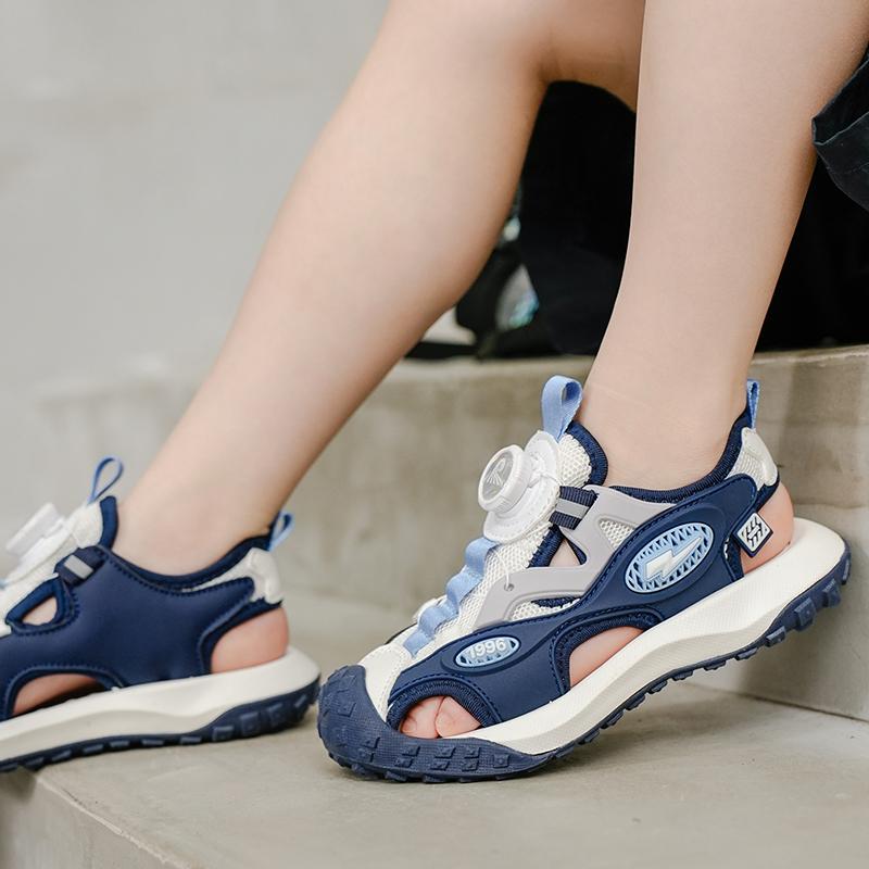 29-39 Children's Summer Anti Slip Wear Resistant Breathable Fashionable Baotou Sandals Beach Shoes