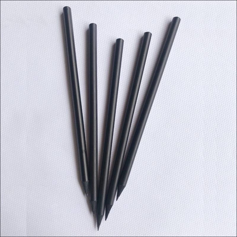 Eco-friendly Custom Engraved Pencil for Hotels, Conferences, and Education - Black Wood