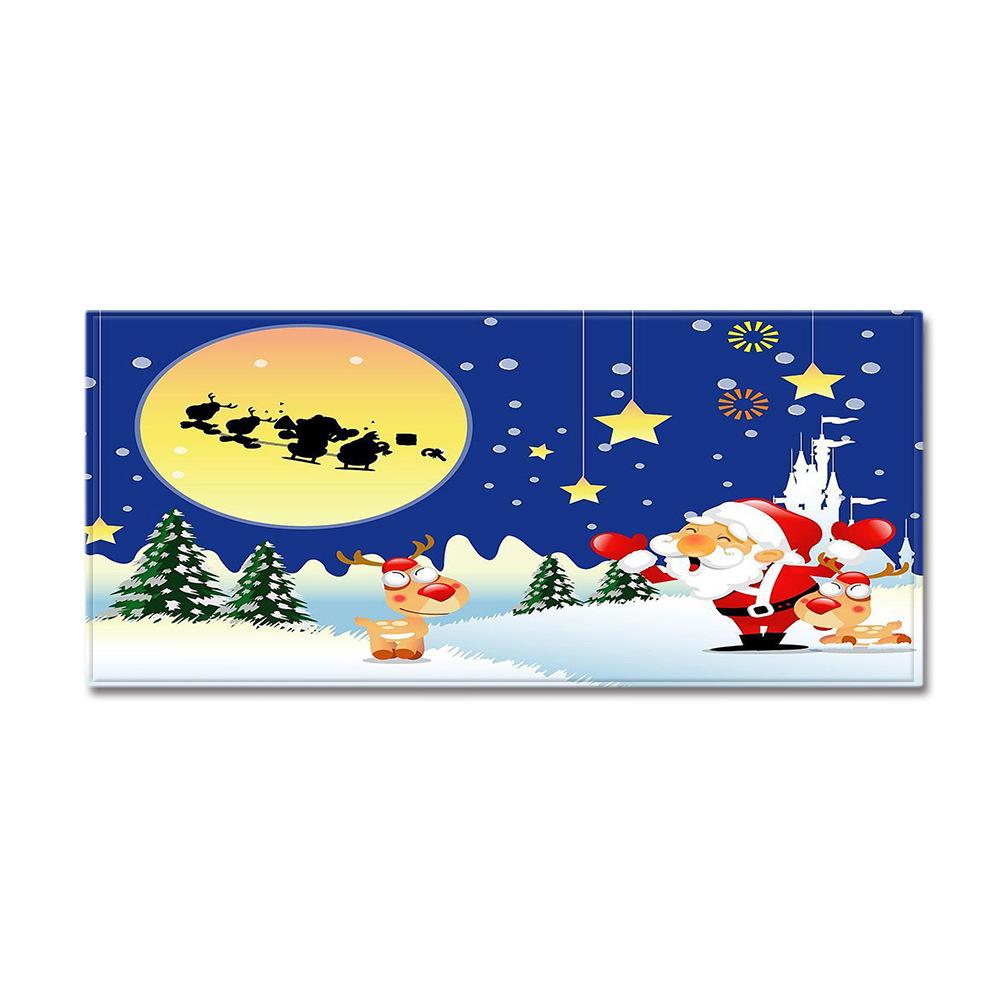 Christmas Kitchen Sand Carpet Doormat Long Floor Mat