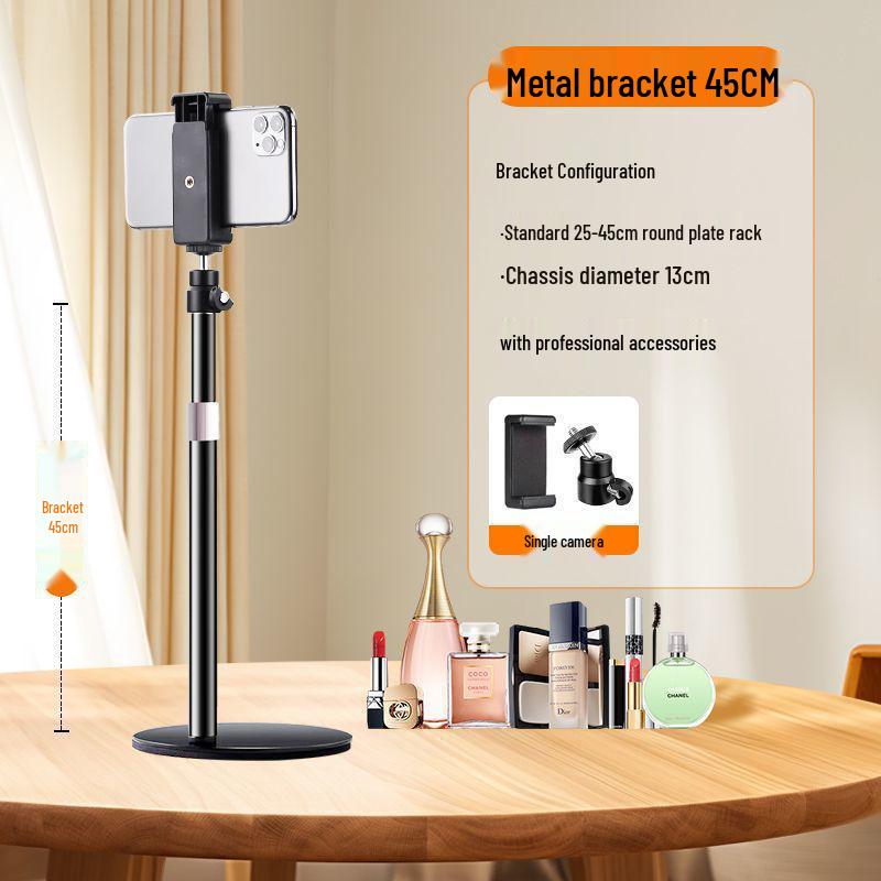 

Y Jewelry Foldable Rotatable Metal Phone Stand for Live Broadcast