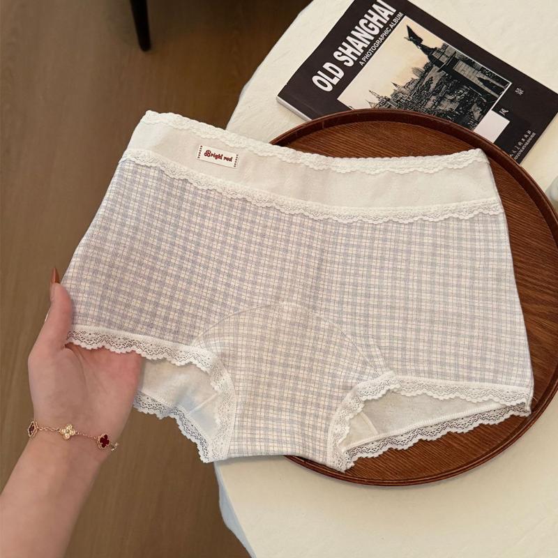 Calcinhas para Mulheres Cuecas de Cintura Baixa com Bordas de Fungo Preto Fofas Simples de Algodão Respirável Calcinhas Triângulo