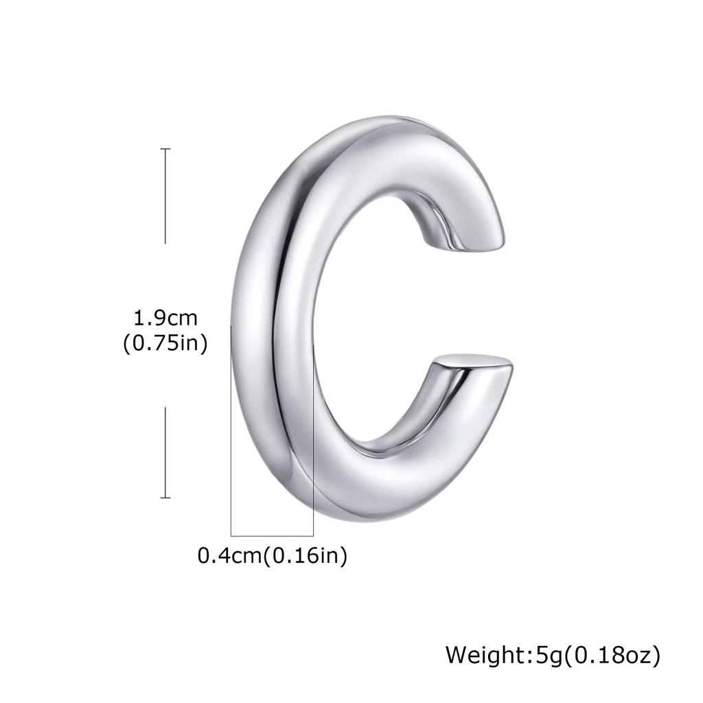 1pc Clip Earrings with Chain Stainless Steel for Women Men Punk Tassel Hoop Ear Cuffs Painless Non Piercing Fake Earring Jewelry