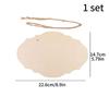 Unfinished Wood Boards Blank Wood Signs with Hanging Ropes Door Hanger DIY Wooden Sign Paintings Art Carving Crafts Wood Chips