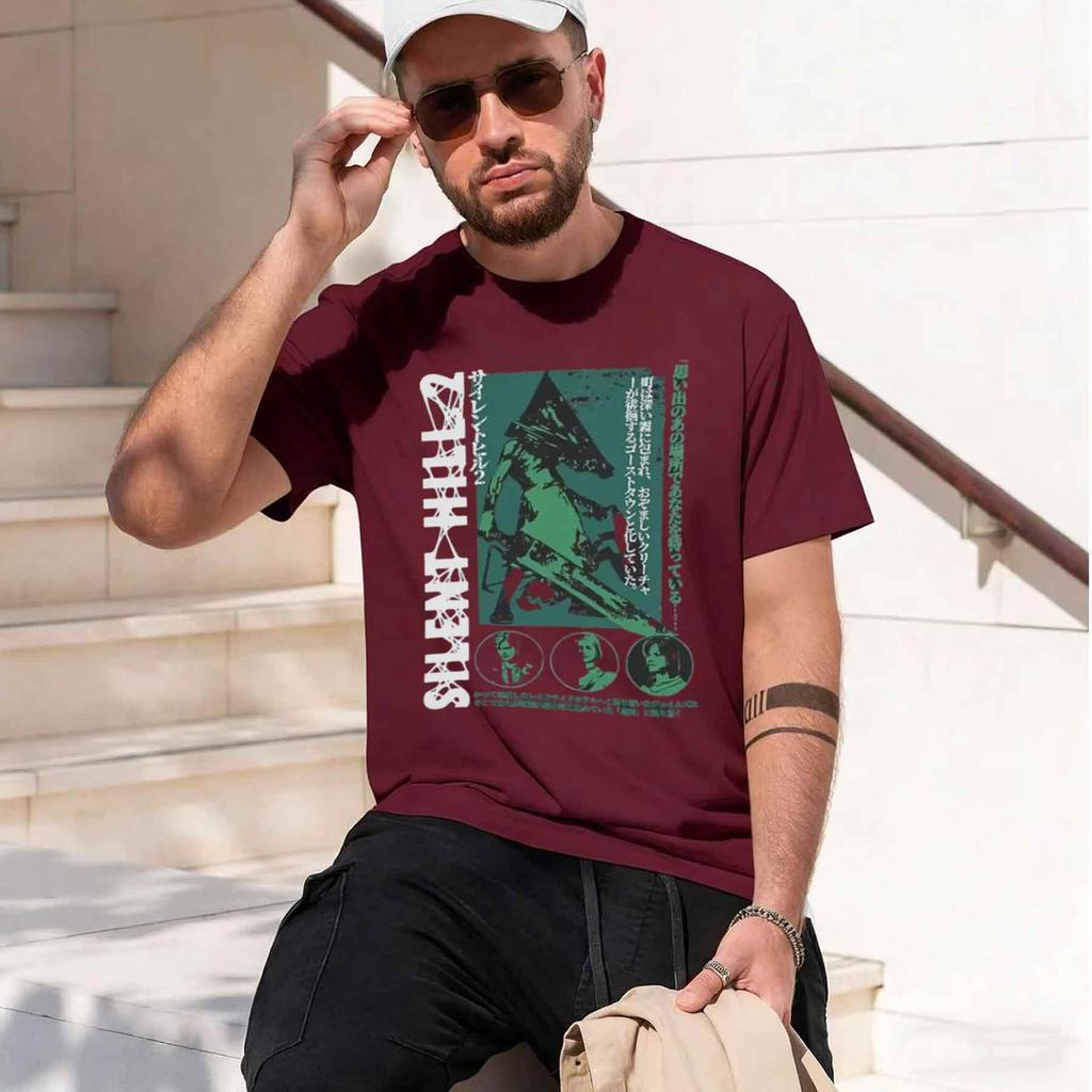 2026 New Model Unisexs Pyramid Head Silent Hill T Shirts Pure Tops Plus Size Funny Short Sleeve Round Neck Tees New Arrival Tshi