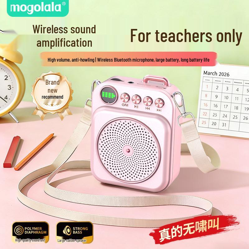 Bee-shaped Wireless Microphone & Bluetooth Megaphone with Extended Battery for Teachers