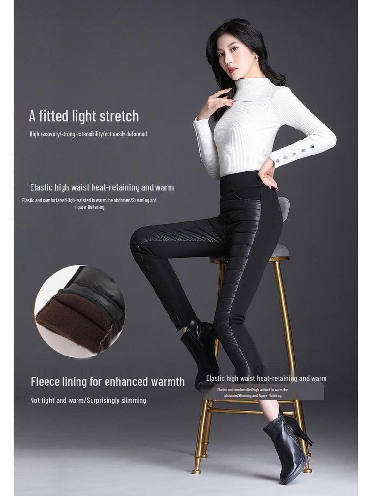 Women's High Waist Plus Size Fleece-Lined Winter Leggings