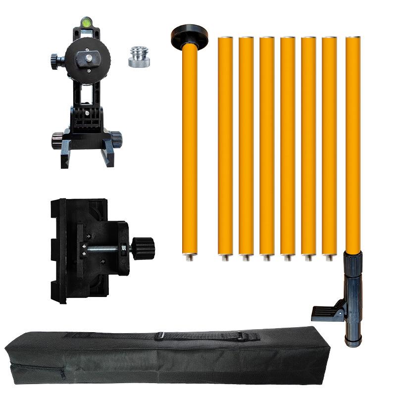 Thickened Multi-Functional Telescopic Rod with Infrared Level Support Bracket