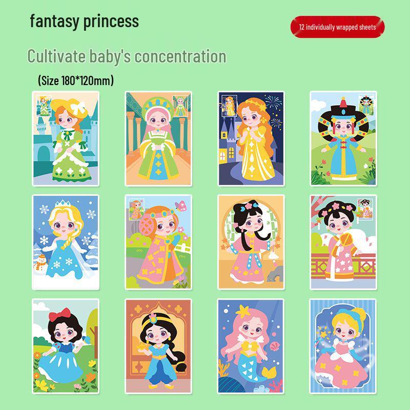 

Набор 3D наклеек принцессы из ЭВА для детей