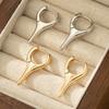 Trend personality earrings Irregular geometric shape ear buckle Sweet cool wind earrings