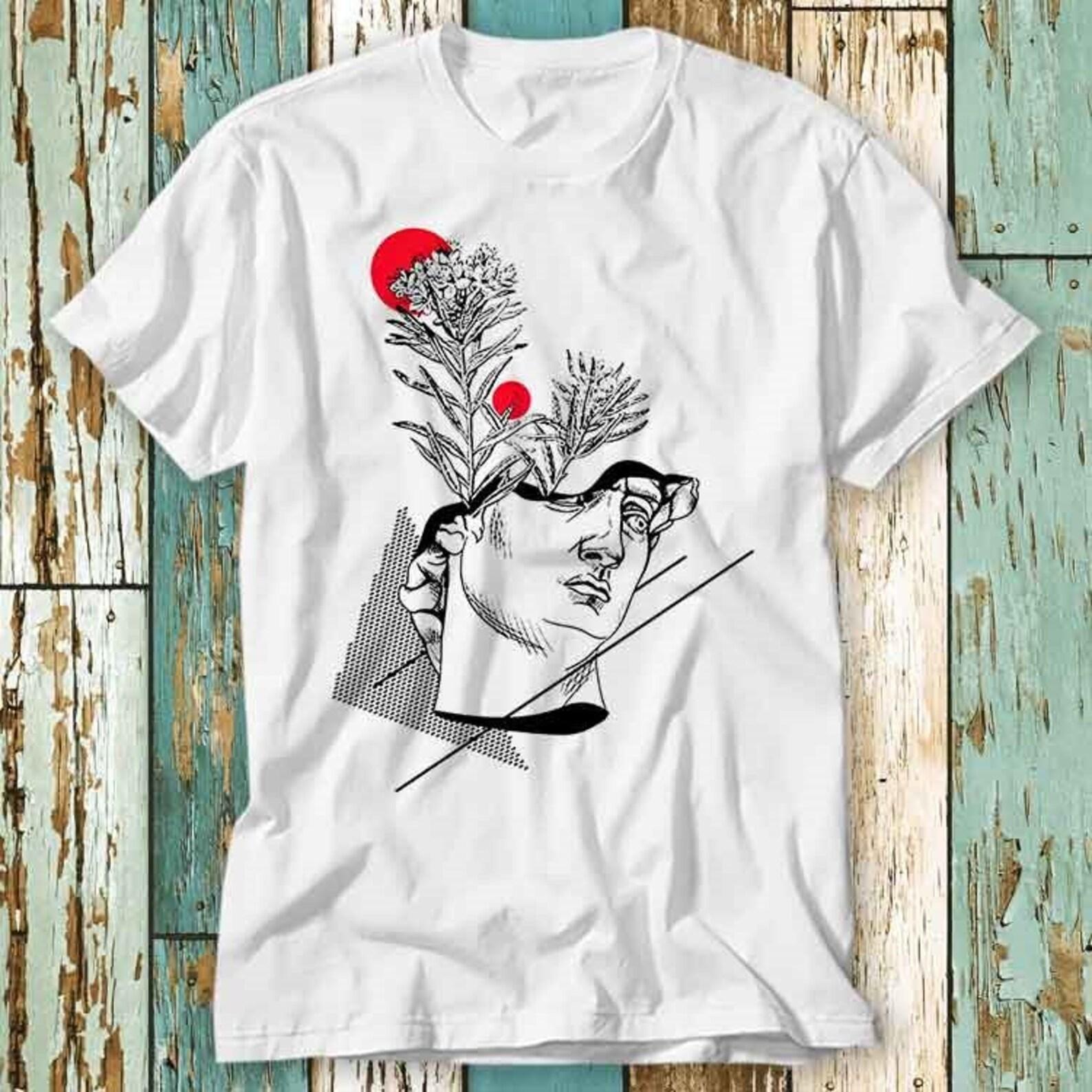 David Statue Art Michelangelo Japan T-Shirt Top Design Unisex Ladies Mens Tee Retro Fashion Vintage Shirt S819 S