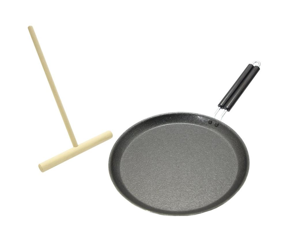 Takagi IH Fiberline Crepe Pan 24cm & Dragonfly Set, Black