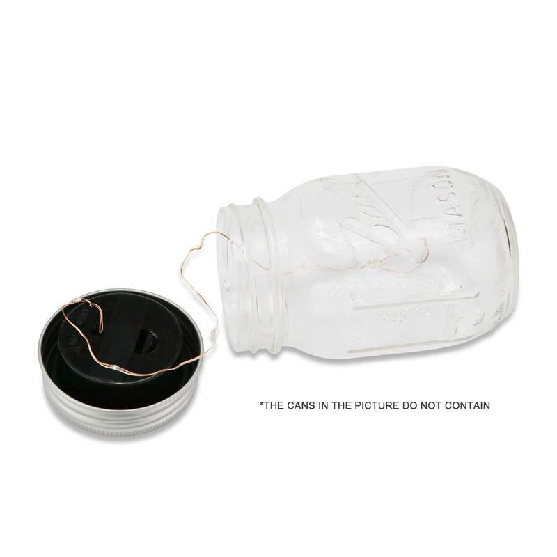 Enchanting 10led Outdoor And Indoor Solar Mason Jar Light Lids For Beautiful Weddings