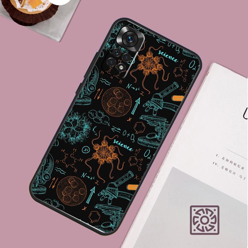 Vintage Chemistry Laboratory Case For Redmi Note 12 10 9 8 11 13 Pro 9S 10S 11S 12S Phone Cover For Redmi 12C 9C 10C 13C