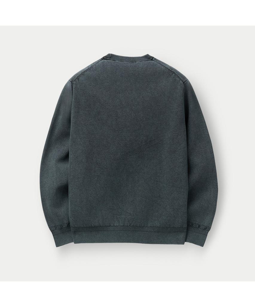 Silijeu Garment-Dyed Crewneck Sweater Sawas26111Bul