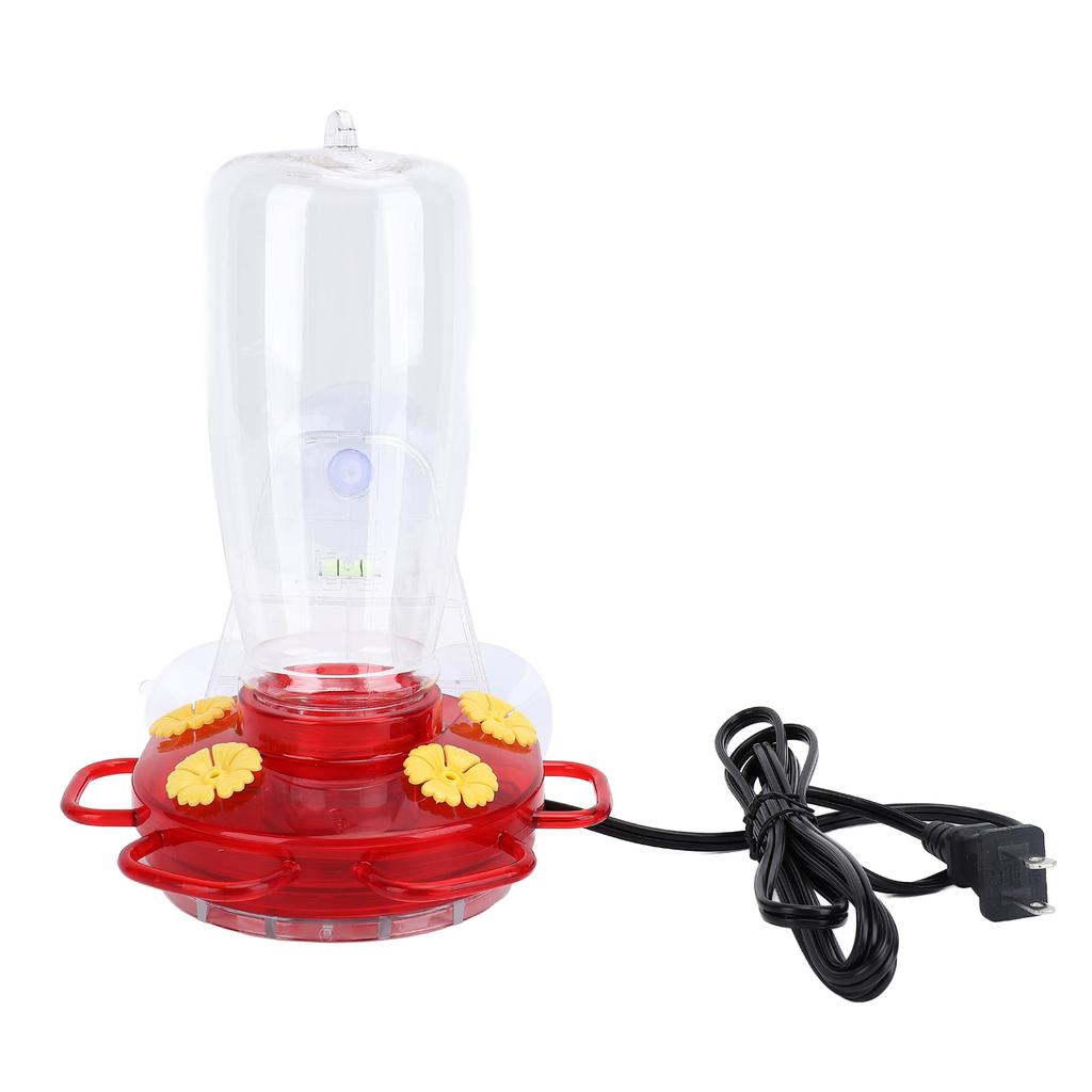 Heated Hummingbird Feeder for Outdoor Hanging Hummingbird Feeder with Suction Cup for Window Garden US Plug 110V