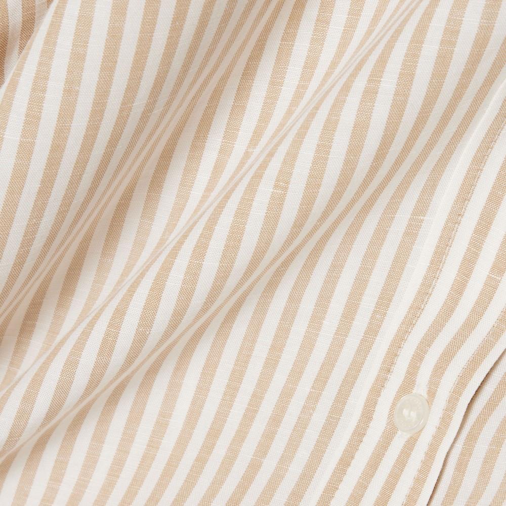 Lacoste Women's Linen Blended Stripe Shirt CF1429-56G8GI