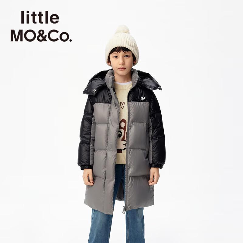 Little MO&Co. Kids 90% Duck Down Detachable Hood Long Puffer Jacket 150