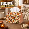 1pc Folk Art Botanical Tissue Box - Pumpkin Gourd Acorn Napkin Storage Box, Suitable for Rolls/facial Tissues/single Sheets,Two Sizes Available for Fa