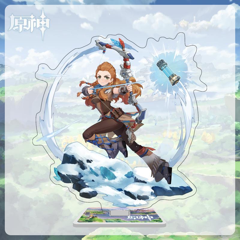 

Акриловая большая стойка высотой 16 см с персонажами из Мондштадта, Ли Юэ и Инадзума из Genshin Impact 16cm