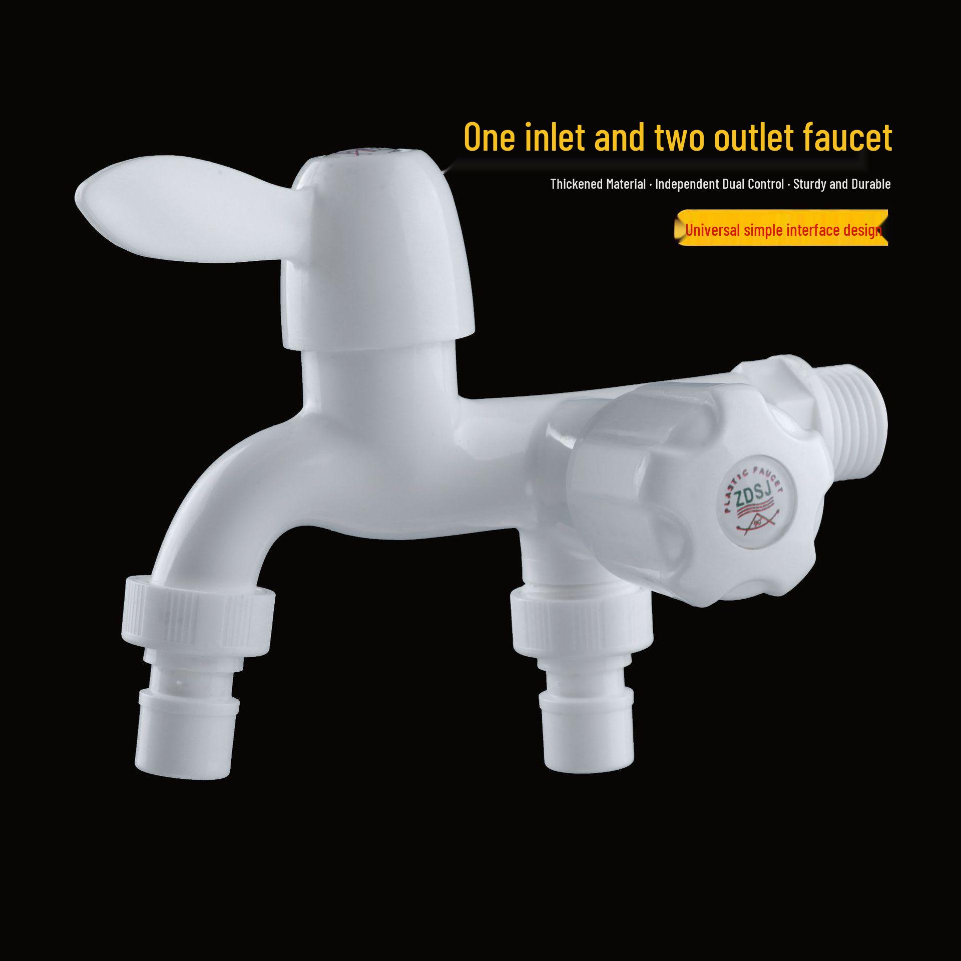 Стиральная машина Двойной выход 4-точечный кран - Многофункциональная пластиковая модель