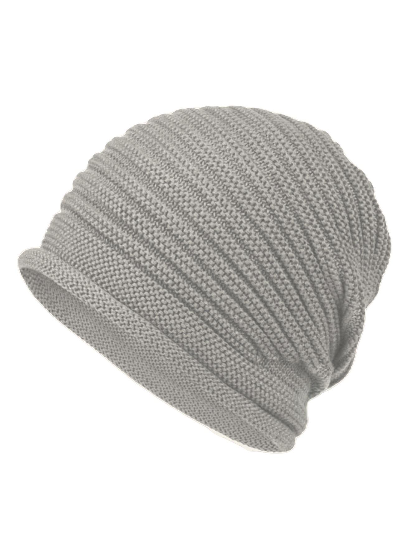 

Women s wool knitted pullover hat autumn and winter popular headgear fashion versatile thermal pile hat світло-сірого кольору