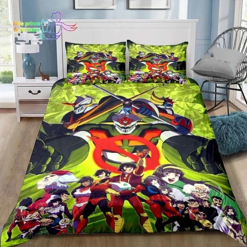 Mazinger Z UFO Robot Grendizer Bedding Set Bedroom Soft Modern Bedspreads Comefortable Kids Duvet Cover Quilt Cover Pillowcase