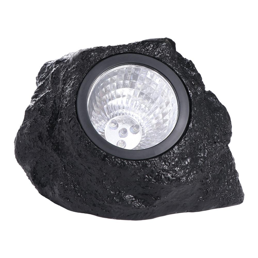 Warm Light Spotlight Solar Stone Light Simulation Stone Energy-Saving Solar Rock Lamp Waterproof Resin Lawn Lamp Landscape