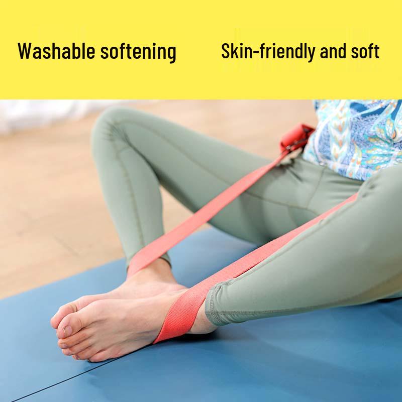 Enhanced Polyester Cotton Yoga Stretch Strap
