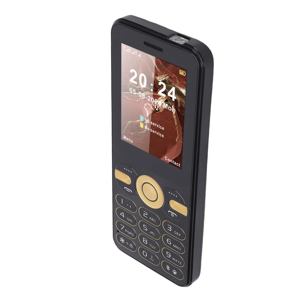 2G Telefon Ultra Slim 2,4 Zoll Farbdisplay Dual-SIM Dual Standby Seniorenhandy mit Taschenlampe Große Lautstärke