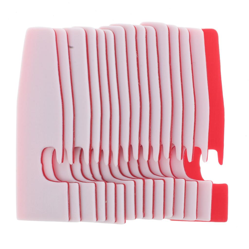 15 Pcs Durable Plastic Presser Foot Pad Overlock Machine Serger Replacement Wear Resistant Bottom Sewing Plate Edge Finishing