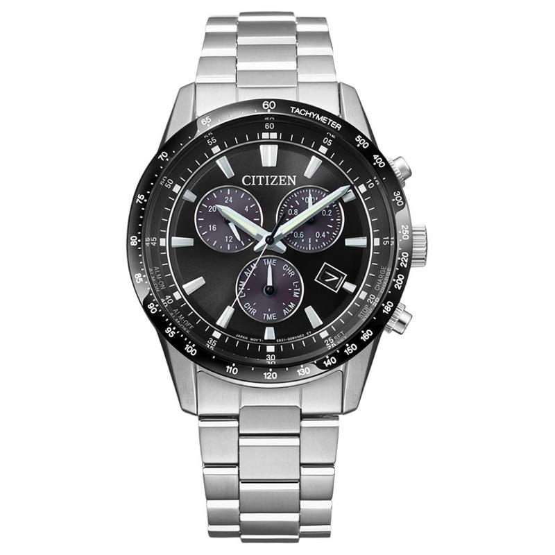 

CITIZEN Eco-Drive Series 100 Meter Waterproof Calendar Solar Quartz Steel Strap 39.5mm Men s Watch Black Dial BL5614-59E чорний