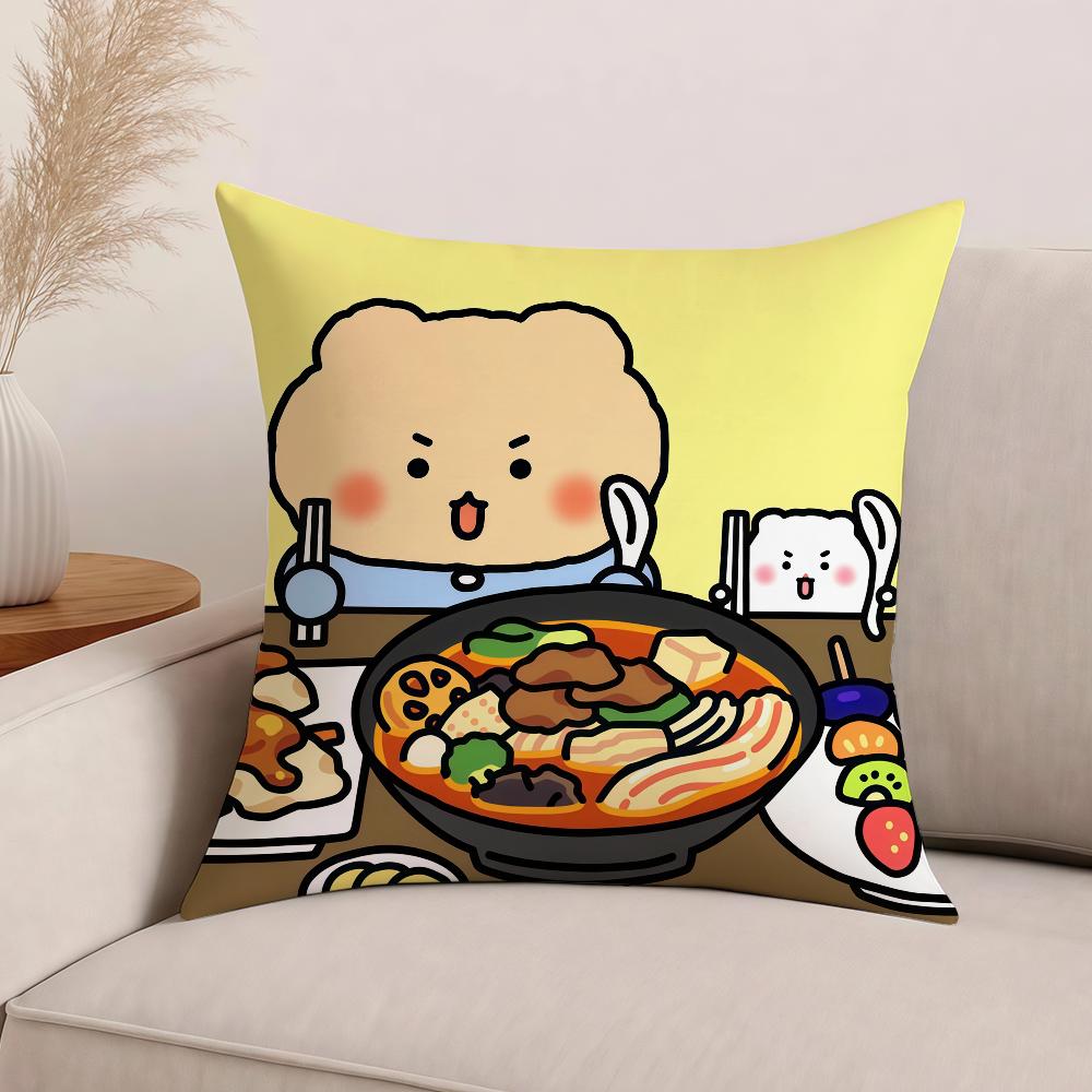 Cartoon Y-yurang bear Pillow Case Office Cushions Suitable For Sofa Car Bedroom Decorative Cushion Cover