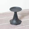 Black Iron Candle Holders Metal Low Profile Design Iron Candlestick Stand Table Decoration Decorative Candle Stand