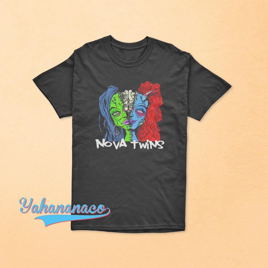 Nova Twins Shirt English Rock Duo Alternative Rock Punk Rock Rap Rock Amy Love Georgia South Black White Gildan T-shirt