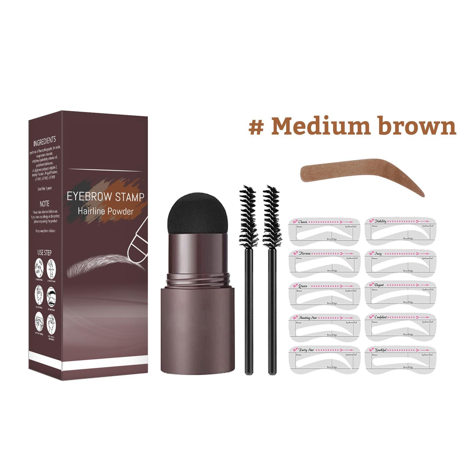 

Набор карточек для бровей водостойкий, Карточка для бровей, Набор пудры для бровей, Трафареты для бровей женские, Карточка для бровей с 10 трафаретами и 1 стиком пудры для бровей One Size