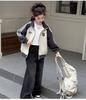 Girls' Spring/Autumn 2026 Sportswear Jacket - Stylish Baseball Top for Medium To Large Children
