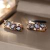 Mystic Multicolor Zircon Drop Earrings for Women Vintage Luxury Golden Party Earrings Jewelry Gifts
