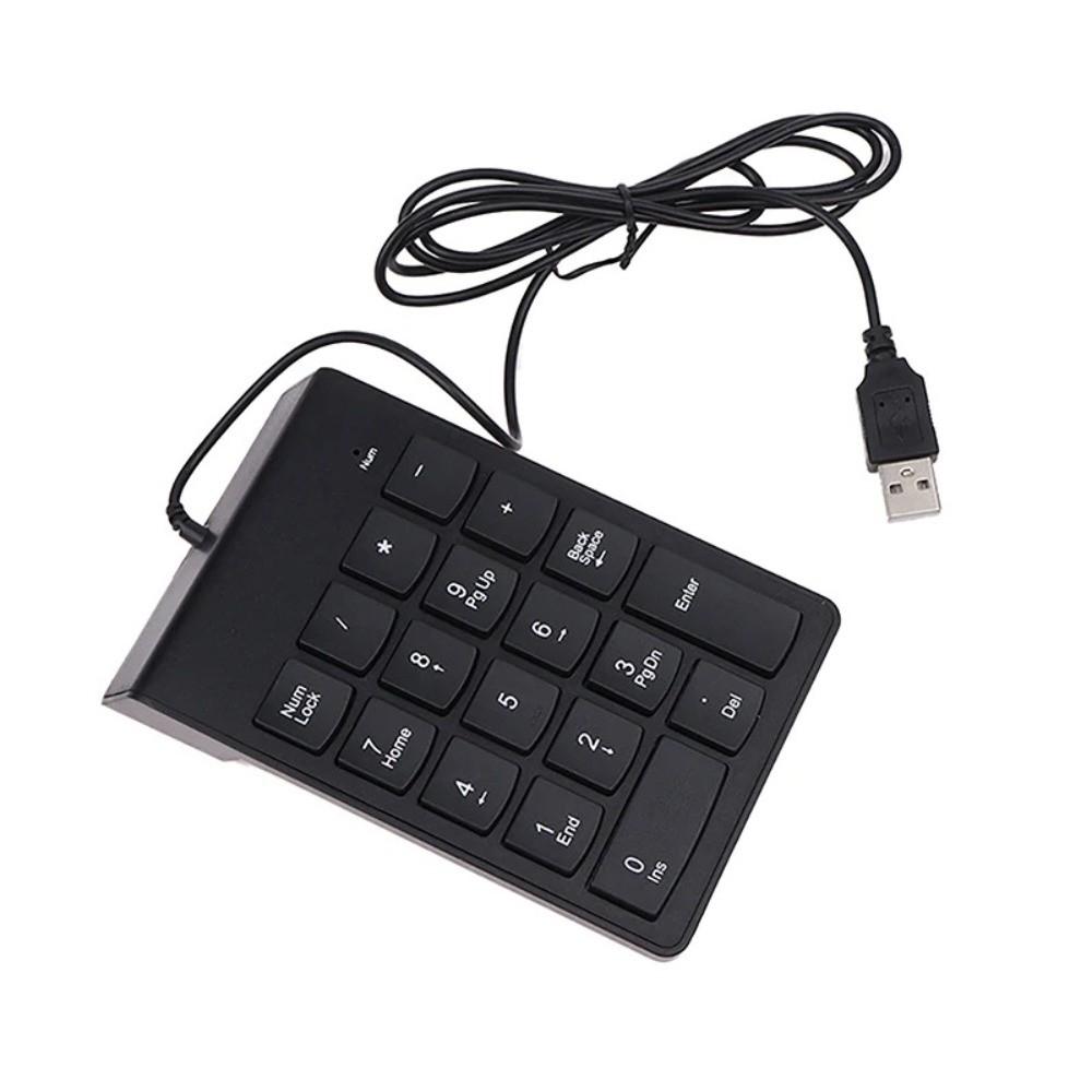 Mini Wired Numeric Keypad Portable Notebook Keyboard USB Digital Keyboard  for Laptop, PC, Desktop