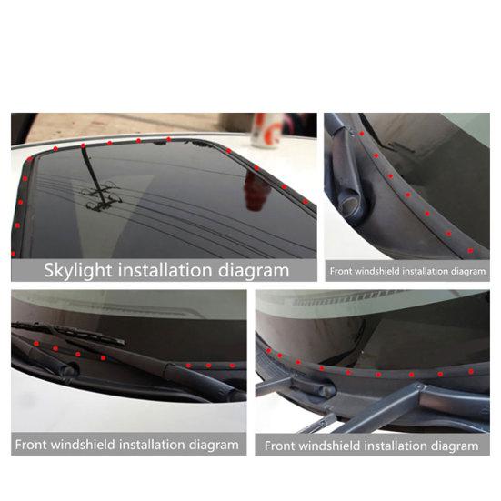 300 cm bilfordon ljudisolering vindruta Vattentät tätande gummiremsa