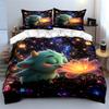 Cute Monster In Magical Forest Bedding Duvet Cover Set  (1*Duvet Cover 2*Pillowcases, Without Duvet Insert)